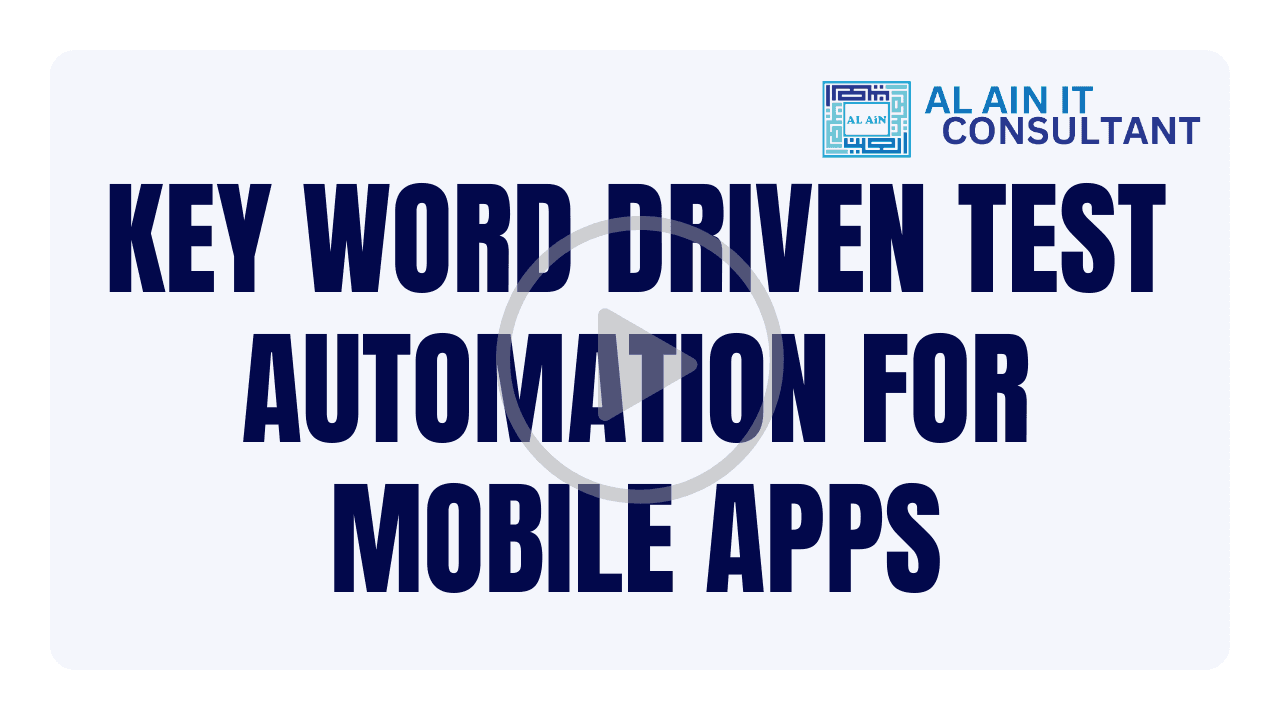Keyword Driven Test Automation for Mobile Apps
